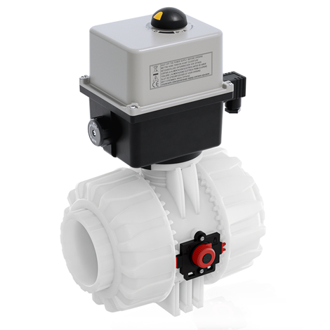 VKDIF/CE 90-240 V AC - electrically actuated DUAL BLOCK® 2-way ball valve