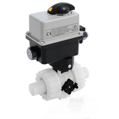 VKDDF/CE 90-240 V AC - Electrically actuated DUAL BLOCK® 2-way ball valve DN 10:50