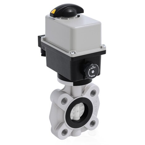 FKOF/CE 24V AC/DC LUG ISO-DIN DN 65-100 - electrically actuated butterfly valve