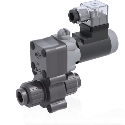 S12FV - 12V DC - true union 2-way solenoid valve