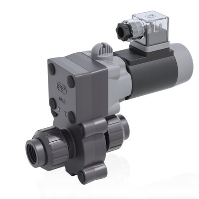 S22FV - 24V DC - true union 2-way solenoid valve