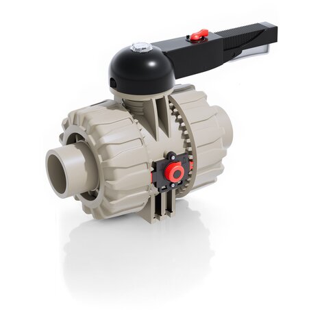 Valvola a sfera a 2 vie DUAL BLOCK® VKDDM DN 65:100 in PP-H