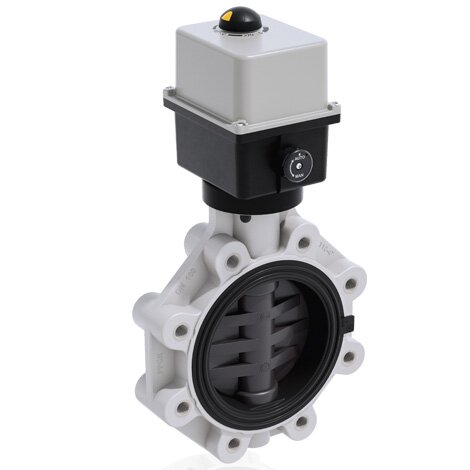 FKOV/CE 90-240V AC LUG ISO-DIN DN 65-100 - electrically actuated butterfly valve