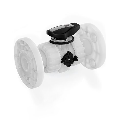 Valvola di regolazione a sfera DUAL BLOCK® VKROAF DN 10:50 in PVDF