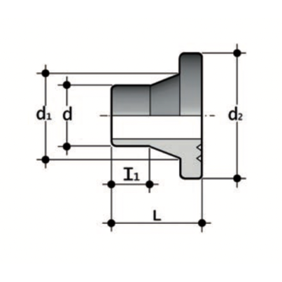QBM PP-H special stub flange