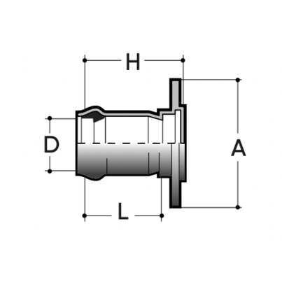 Reduction with Flange PN10 