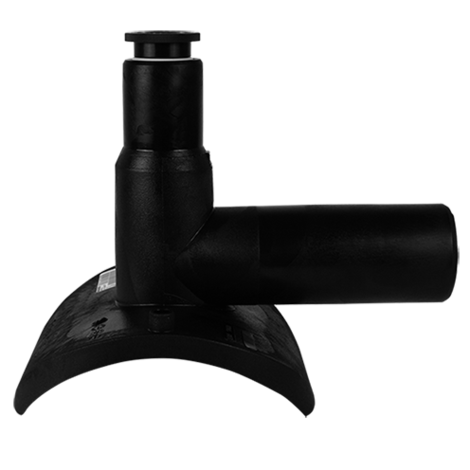 Pressure Tapping Tee Top-Loading and Top-Loading/Relining with extra long outlet spigot