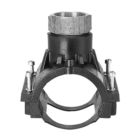Valve Tapping Saddles with HD-PE/Gunmetal adapter, female thread