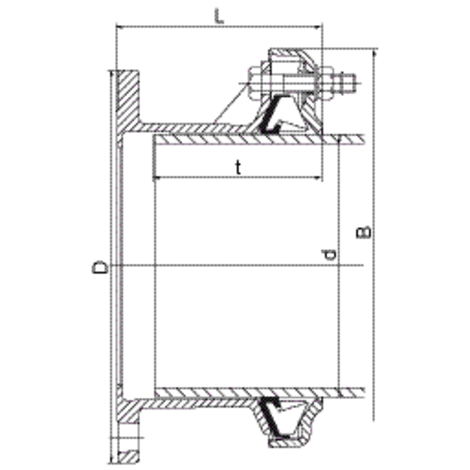 Gasket EPDM, DIN-EN 681-1 / KTW / UBA / DVGW-W270 PFA /PN Water: up to DN 300 = 16 bar, larger DN 300 = 10 bar
