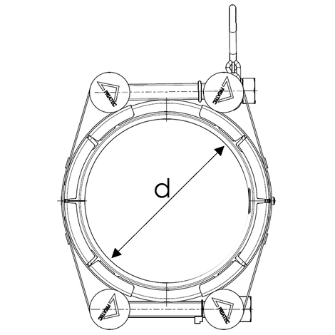 FRIAFLEX Stainless steel repair coupling