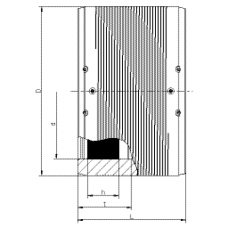 Coupler without inner stop, SDR 7.4