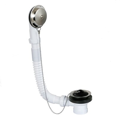 Hand operated flexible bathtub outlet