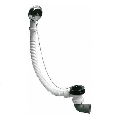 Hand operated flexible bathtub outlet
