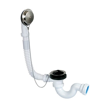 Hand operated flexible bathtub outlet
