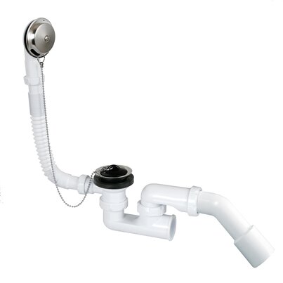Hand operated flexible bathtub outlet