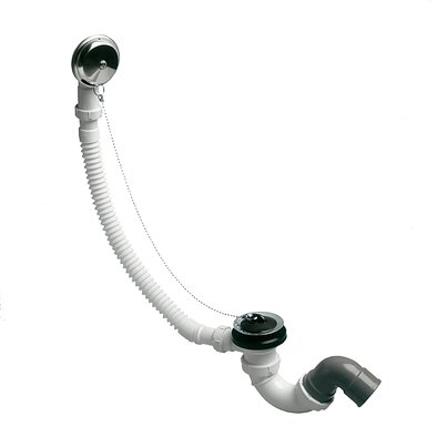 Hand operated flexible bathtub outlet