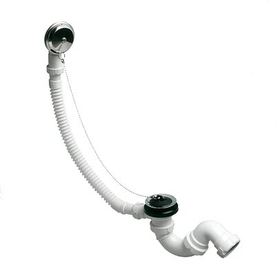 Hand operated flexible bathtub outlet