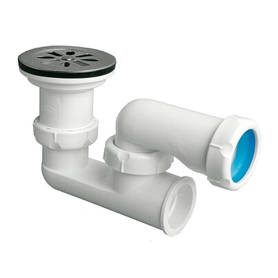 Shower tray outlet with self-cleaning trap