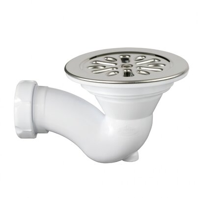 Shower tray trap, horizontal outlet.