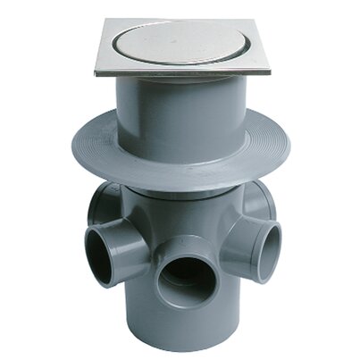 Aerial floor trap with drain