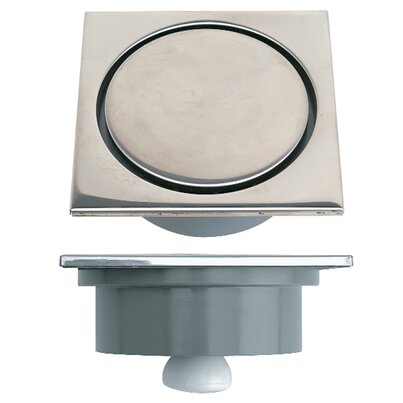 Square cover with drain for floor trap