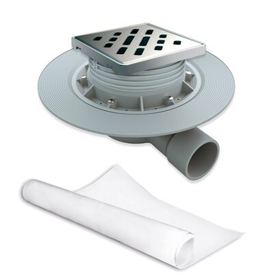 Floor gully for shower tray w/geotex.fabric