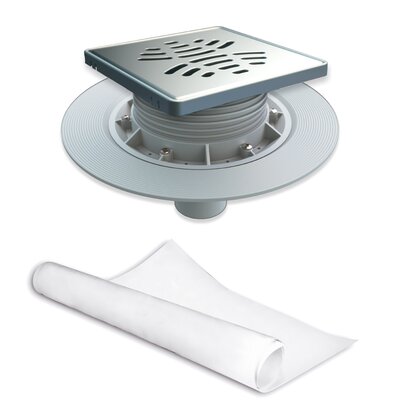 Floor gully for shower tray w/geotex.fabric
