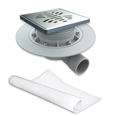 Floor gully for shower tray w/geotex.fabric