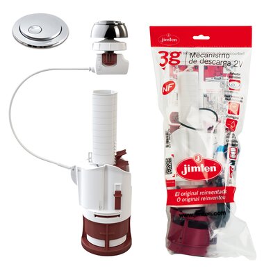 3g. Double volume flushing mechanism