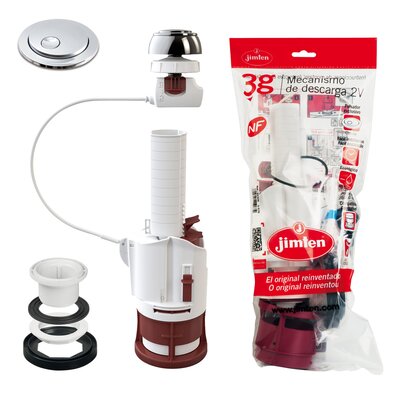 3g. Double volume flushing mechanism