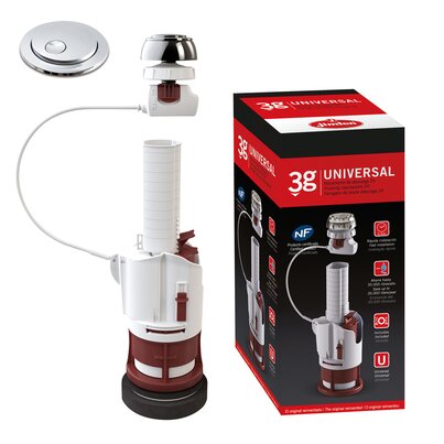 3g. Double volume flushing mechanism