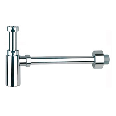 Chrome adjustable bottle trap