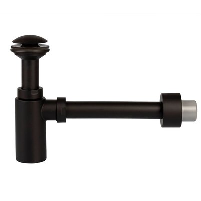 Bottle trap matt black finish. Click-Clack opening system