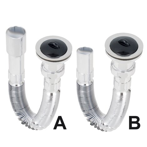Flex.connector wiht waste outlet (chro.) Flex.connector wiht waste outlet (chro.)