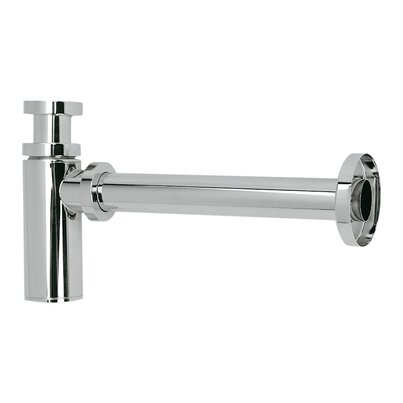Brass chromed washbasin trap