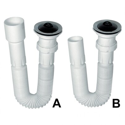 Flexible connector wiht waste outlet