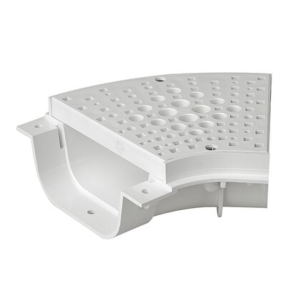 Right angle channel with grid