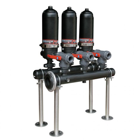 Manual backwash filtration station 3 x 2"
