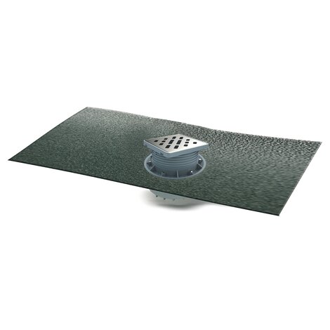 Floor gully for shower tray w/PVC.fabric Floor gully for shower tray w/PVC.fabric