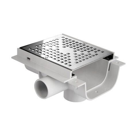 Channel with stainless steel grid
