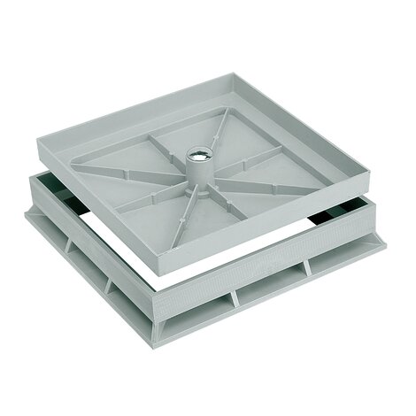 Molded cover with rim Molded cover with rim