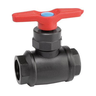Ball valve female threaded socket (PP)