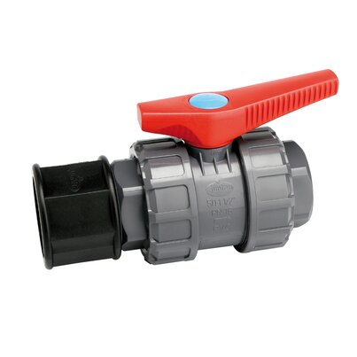 Female threaded ball valve, tank connector