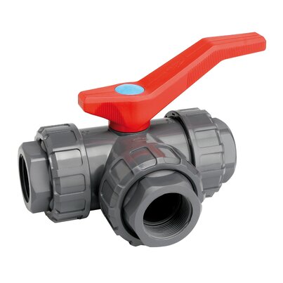 3 ways ball valve female threaded socket