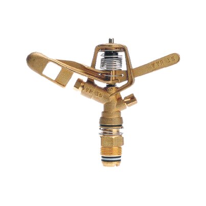 Circular sprinkler, male threaded. Brass