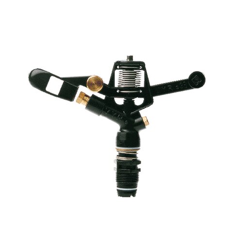 Circular sprinkler, male threaded. Plastic