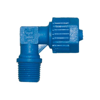90º male threaded elbow. hydrau. control