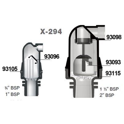 Polystyrene floater for double effect air release valve