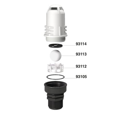 O-ring for air release valve closure