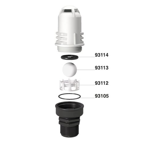O-ring for air release valve closure